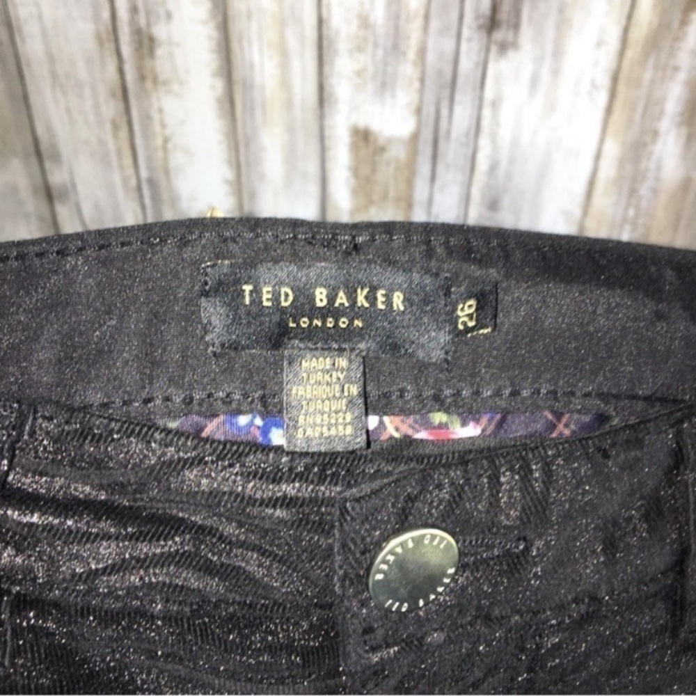 Ted Baker Black Tiger Skinny Pants - Picture 7 of 7